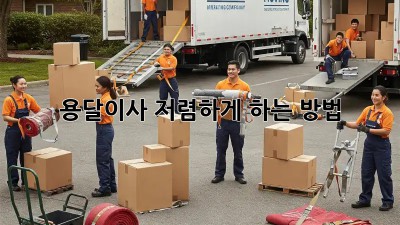 용달이사 저렴하게 하는 방법?