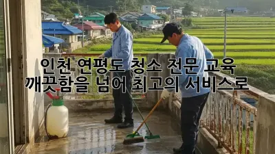 인천 연평도 청소 전문 교육: 깨끗함을 넘어, 최고의 서비스로!